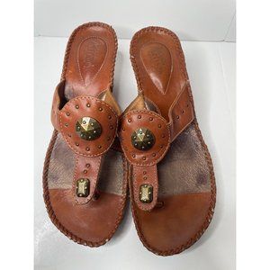 Clarks women's sandal Artison collection slide on brown size 9